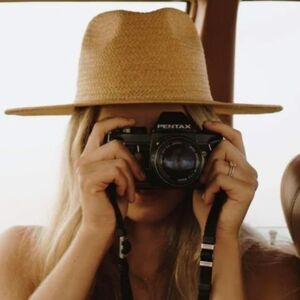 WILL + BEAR Hat Co. Sawyer Wide Brim Straw Hat Size Medium New $97